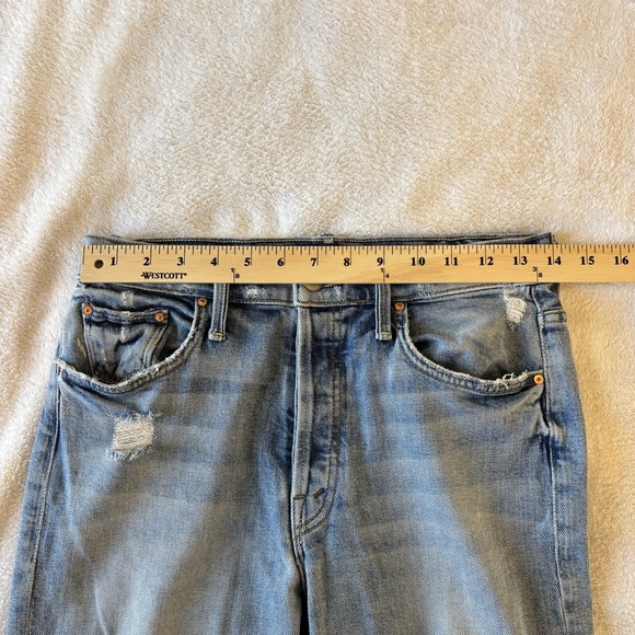 Mother The Tomcat Women's Jeans Size 27 The Confession Wash Distressed Blue - Picture 9 of 16